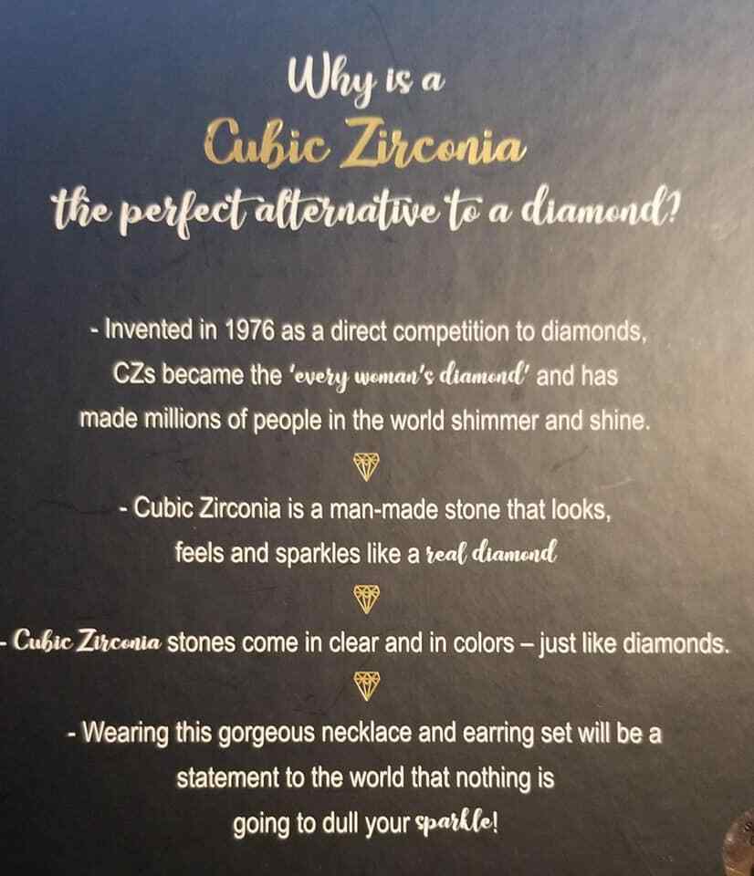 cubic zirconia Jewelry Set  making girls sparkle Since 1976 (LOC TUB L-29) Item image 2