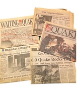 October 1989 California Earthquake 5 Different Edition Newspapers - £19.18 GBP