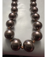 Strung 20” Chocolate Pearls Necklace Vintage - $41.56 CAD