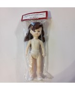 Fibre Craft Porcelain Look Doll 11 1/2&quot; Brunette Brown Eyes #3196 VTG. 1... - $245.61 MXN