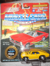 Johnny Lightning Muscle Cars Yellow &quot;&#39;72 Nova SS&quot; Mint On Sealed Card 1/64 Scale - £3.90 GBP