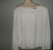 Closet London Women&#39;s M White Bell Sleeve Blouse Size 8 - £19.29 GBP