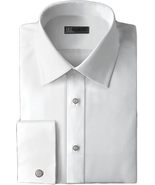 IKE Behar 50&#39;s Broad Cloth Cotton Point Collar Tuxedo Shirt with French ... - £73.93 GBP