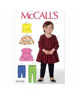 McCall&#39;s Patterns Toddlers&#39; Gathered, Dresses and Leggings Tops - £5.53 GBP
