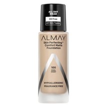 Almay Skin Perfecting Comfort Matte Foundation, Hypoallergenic, Cruelty ... - $10.79