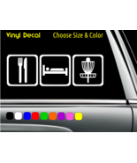 Eat Sleep Disc Golf Decal Laptop Car Window Sticker CHOOSE SIZE COLOR - $3.03+