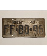 1940 Michigan License Plate-#FF-80-96-VINTAGE-DECOR-SHOP-MAN CAVE - $38.64 CAD