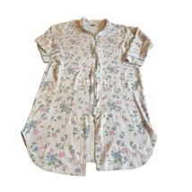 Vanity Fair Zip Up Robe House Coat Night Gown Floral Robe 1X Pajamas NIg... - £33.09 GBP
