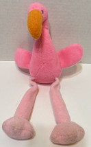 Rare Vintage TY Beanie Babies Pinkie Flamingo 95 Rare Tush Tag 10&quot; No Paper Tag - £27.82 GBP