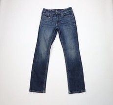 Buckle BKE Mens 30x32 Thick Stitch Stretch Jake Straight Leg Denim Jeans Blue - $59.35