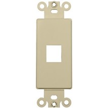 One Port Decorative Data Comm Frame For Keystone Modular Inserts White (1 PCS) - £6.00 GBP