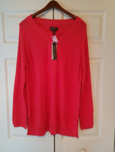 Dana Buchman Ladies XL Tunic Top Sweater Coral Orange (NWD) - £15.78 GBP