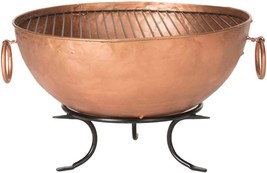 Copper And Black Bangkok Fire Pit From The Safavieh Outdoor Collection. - £273.18 GBP