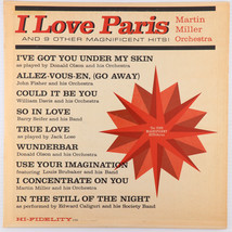 Martin Miller And His Orchestra – I Love Paris - Mono LP Tops Records – L 1753 - £7.15 GBP