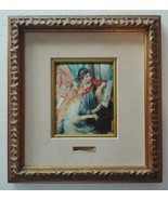 Limoges Style Fire Enamel Plaque - Renoir (1841-1919) &quot;Piano Lesson&quot; - £161.57 GBP