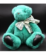 Vintage Gund Victoria&#39;s Secret Teal Teddy Bear Plush Stuffed Animal 1992 - $34.11 CAD