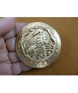 (B-SEAH-2) little Seahorse fish seaweed ocean scene circle brass pin pen... - $422.84 MXN