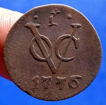 1776 Dutch Netherlands Colonial Voc Duit New York Penny GELDERLAND Coin - £43.89 GBP