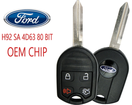 Key Cut Service + 4 Button Remote Key CWTWB1U793 80 Bit Sa Ford Oem Chip 4D63 - £34.15 GBP
