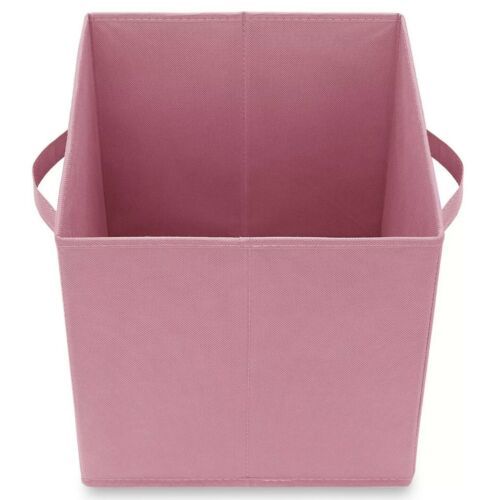 Casafield™ ~ 11&quot; Storage Bin ~ Polyester Cube ~ Pink ~ Solid Pattern - $28.05