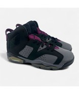 Jordan 6 Retro GS Black Bordeaux Light Graphite Kids Size 6.5 Athletic S... - $123.27 CAD