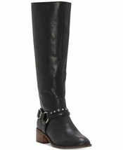NEW LUCKY BRAND Karesi Leather Equestrian/Moto Boots, Black (Size 6.5 M) - £39.27 GBP