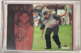 Tiger Woods 2001 Upper Deck Tiger&#39;s Championship Collection 3.5x5 PGA Go... - $44.95