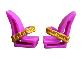 Monster High Gloom Beach Clawdeen Wolf Doll Replacement Pink Shoes - $15.13