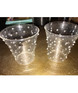 Illuminations Vintage Hand Blown Glass Nobbed Hobnob Votive Candleholders - £11.79 GBP
