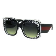 Womens Designer Style Sunglasses Oversized Square Thick Frame UV 400 - £14.73 GBP+