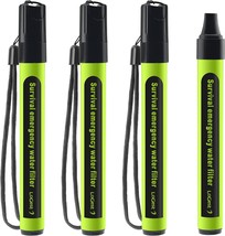 Four-Piece Water Filter Straw - Portable Personal Water, And Backpacking. - £31.62 GBP