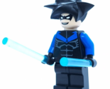 Lego Nightwing Original Batman I Minifigure bat015 From Arkham Asylum 7785 - $65.01