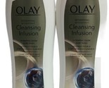 2X Olay Cleansing Infusion Body Wash Charcoal and Mint 13.5 Oz Each  - £19.61 GBP
