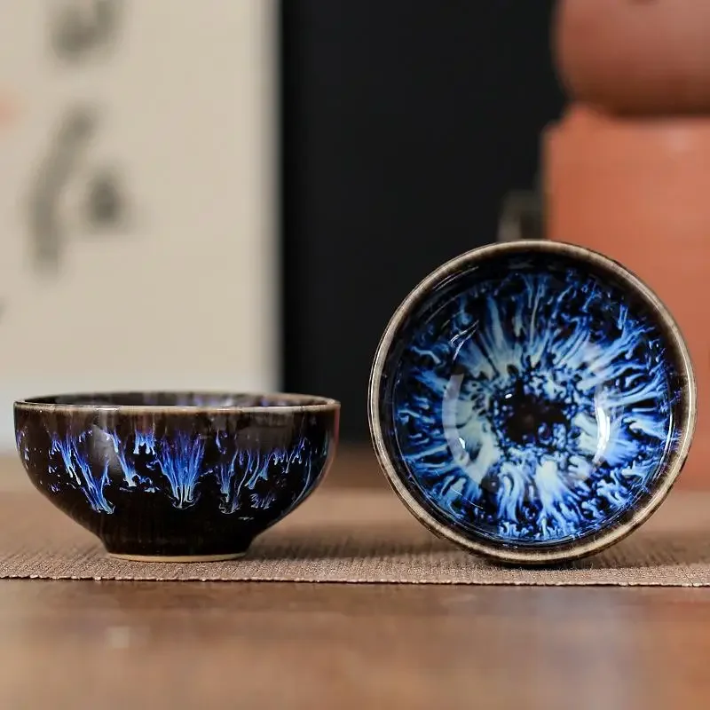 45ml Vintage Ceramic Cup Kiln Change Teacup Master Cup Diameter: 45ml St... - $1.00