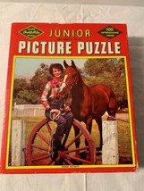 100 Piece Junior Picture Puzzle Range Royality Horse Warren Built Rite P... - $6.32