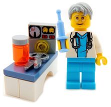 Doctor Hospital Medic Doctor Needle Minifigure Figure Nurse - £19.66 GBP