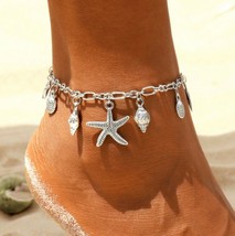 Starfish Shell Ankle Bracelet Anklet Foot Chain Beach Summer Jewellery Quality - £3.30 GBP