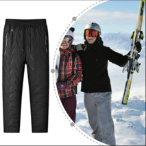  Black Lg- Unisex Winter Heated Pants 10 Heating Zones  3 Temperature Modes Wate - £33.45 GBP