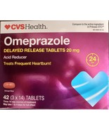 CVS Health Omeprazole (Prilosec) Delayed Release Acid Reducer 20mg 42 Ta... - $16.29