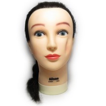 Alison Burmax Cosmetology Styling Head Mannequin Super Long Black Hair B... - $20.06