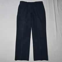 Calvin Klein 34x30 Blue Flat Front Straight Suit Slacks Dress Mens Pants - $24.99