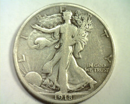 1918-S Walking Liberty Half Fine+ F+ Nice Original Coin Bobs Coins Fast Shipment - £32.12 GBP