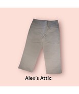 Zac &amp; Rachel Capri Pants Women Size 14 High-Rise Pull-On Beige - $27.08 CAD