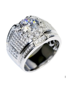 Men&#39;s Sterling Silver Cubic Zirconia Ring - $365.96 MXN