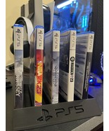 Custom PlayStation 5 Game Stand /Game Case Holder with PS5 Logo - $14.89