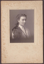 Edith Mary Porter Cabinet Photo of 16-Year Old Girl w/ Long Hair - Everett, WA - £14.02 GBP