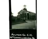 RPPC Fulton Contea Palazzo Della Mcconnnellsburg Pennsylvania Unp Cartol... - £12.83 GBP