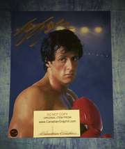 Sylvester Stallone Hand Signed Autograph 8x10 Photo - £365.38 GBP