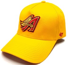 Anaheim Angels MLB &#39;47 MVP Yellow Cooperstown Vintage Hat Cap Men&#39;s Snapback - £18.09 GBP