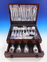 Theme by Gorham Sterling Silver Flatware Service 12 Set 88 pc Modern New Unused - £4,105.25 GBP